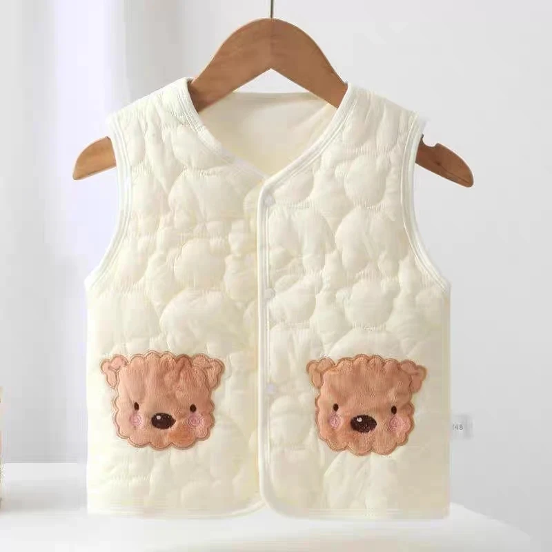 215春款两只小熊加绒薄款连体衣外出服男女宝宝同款婴幼儿连体衣