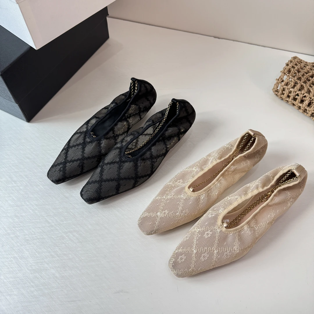 休闲中国风刺绣中跟4cm小方头法式轻奢真丝单鞋