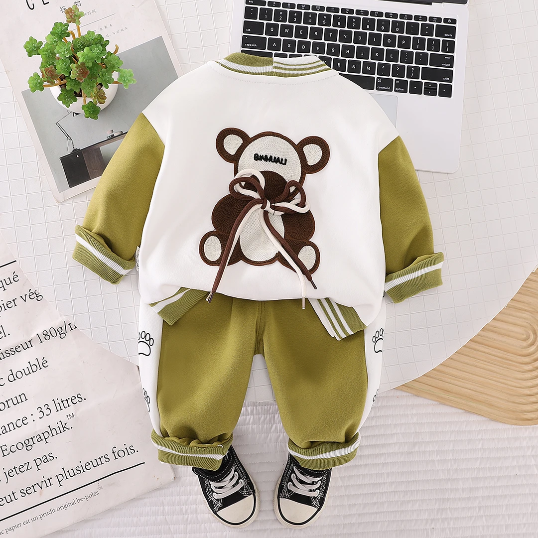 宝宝春秋季套装新款款长袖2025新款儿童秋装衣服男孩帅潮韩版