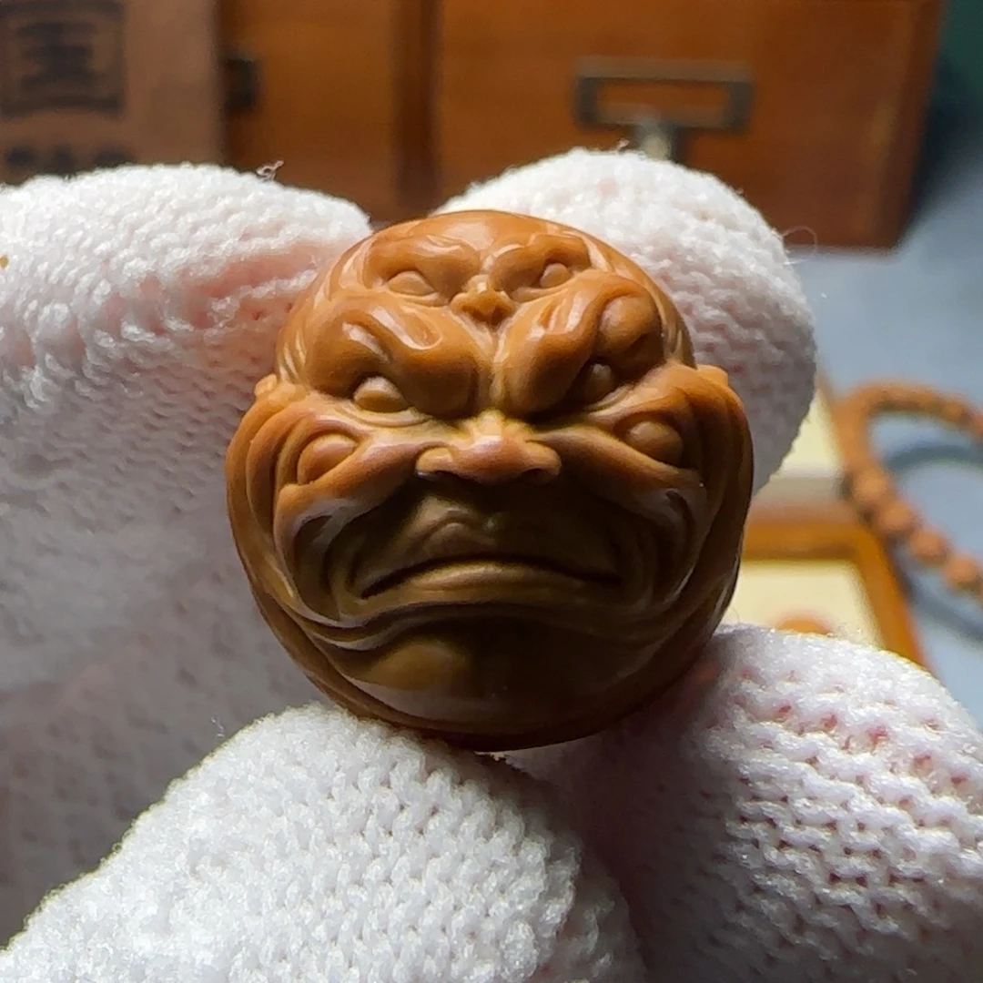 猴头核桃吊坠六目恶僧