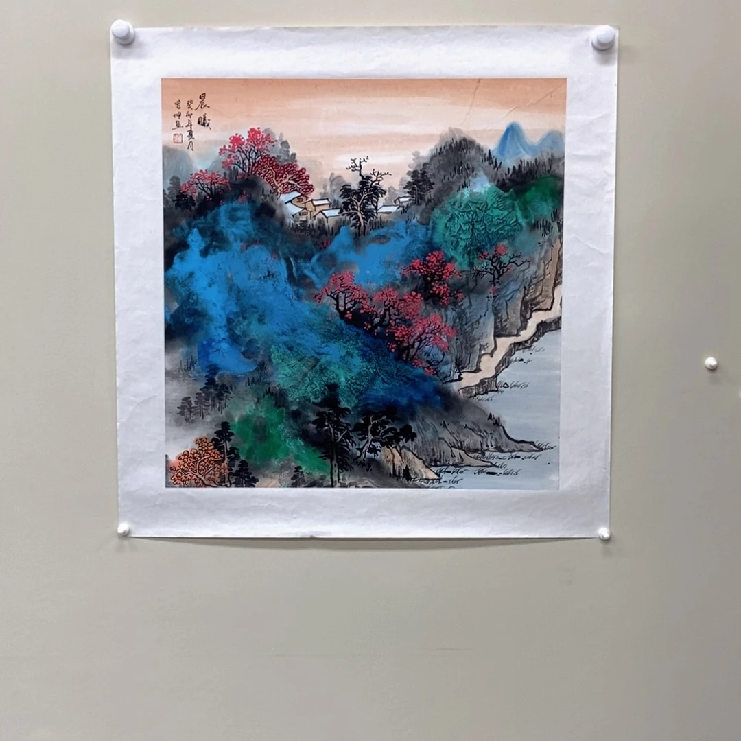 国画曾坤四尺斗方精品佳作