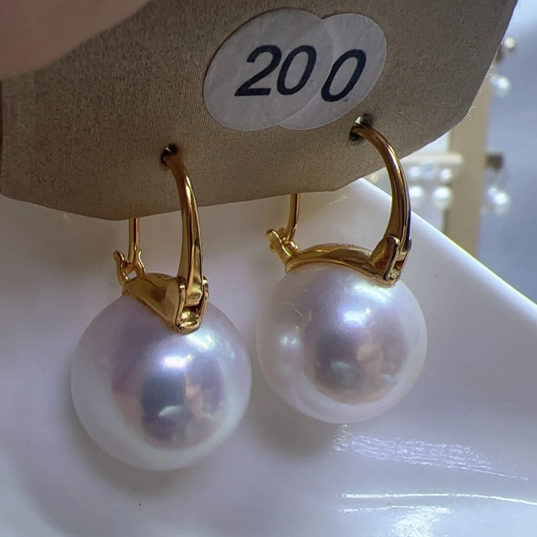 淡水珍珠耳饰银S925镶嵌