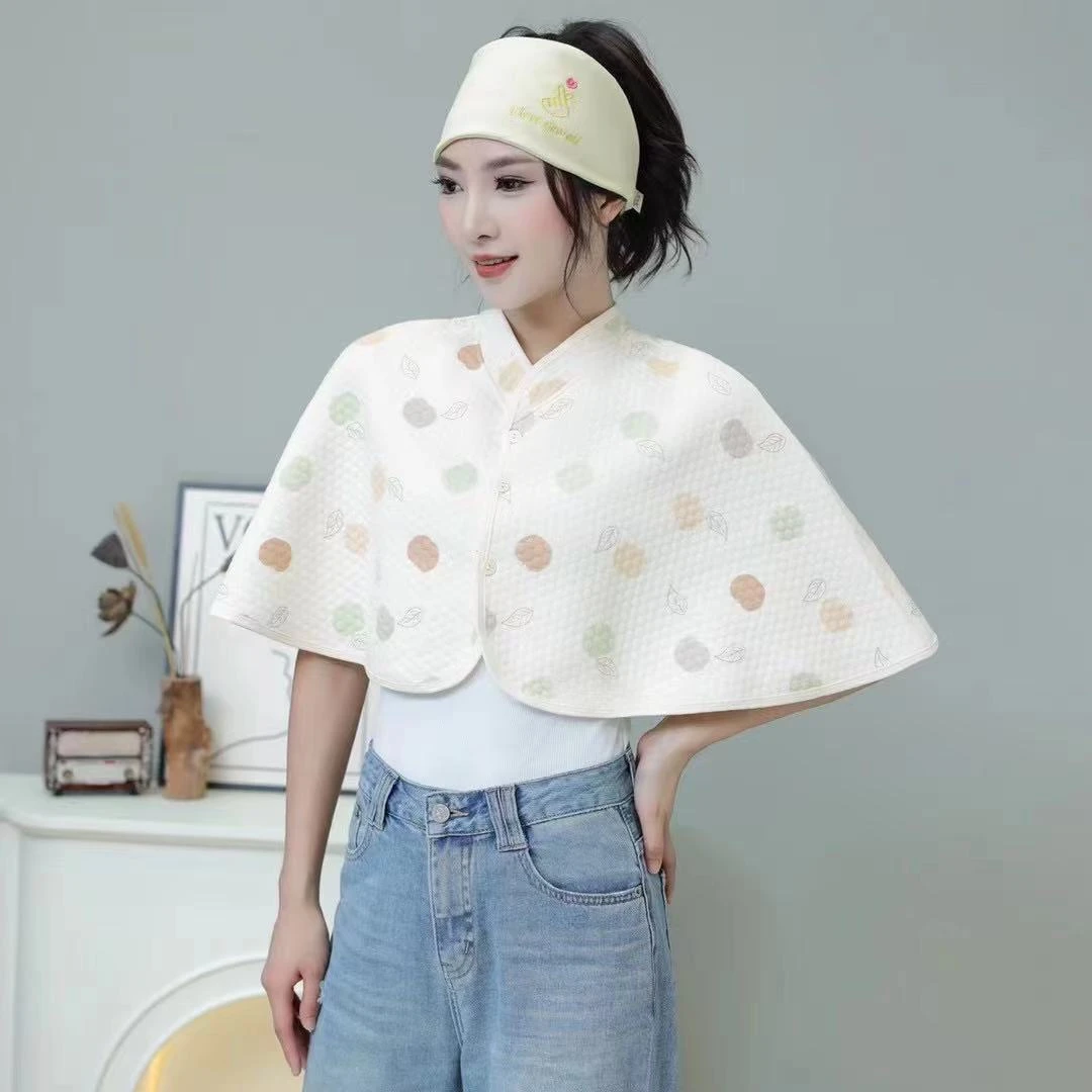 四季月子披肩纯棉材质护肩颈椎产妇产后哺乳保暖睡觉坎肩