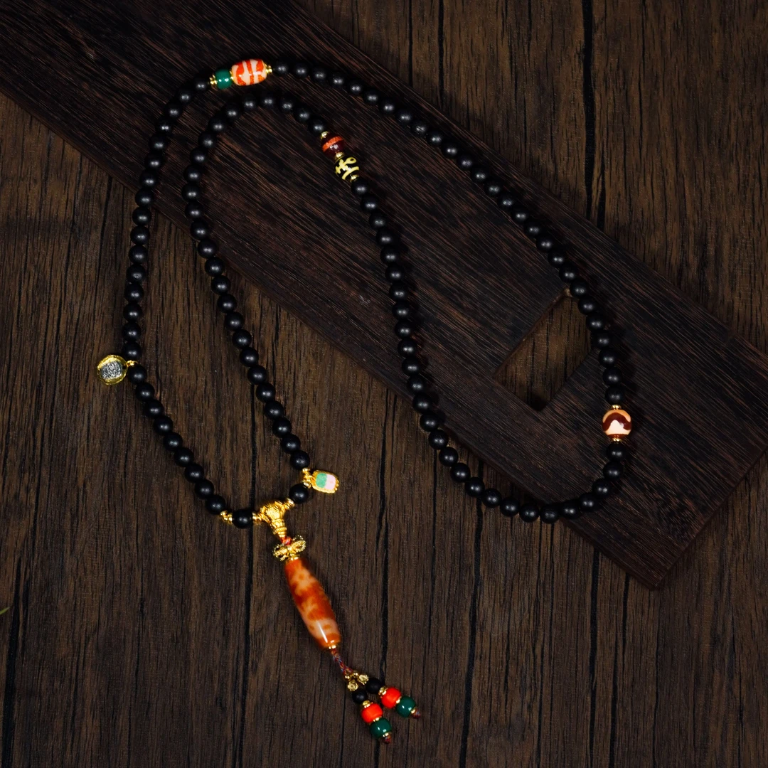 藏宝阁 ▎【老料稀有御龙观音】红肉观音牙牙项链702182