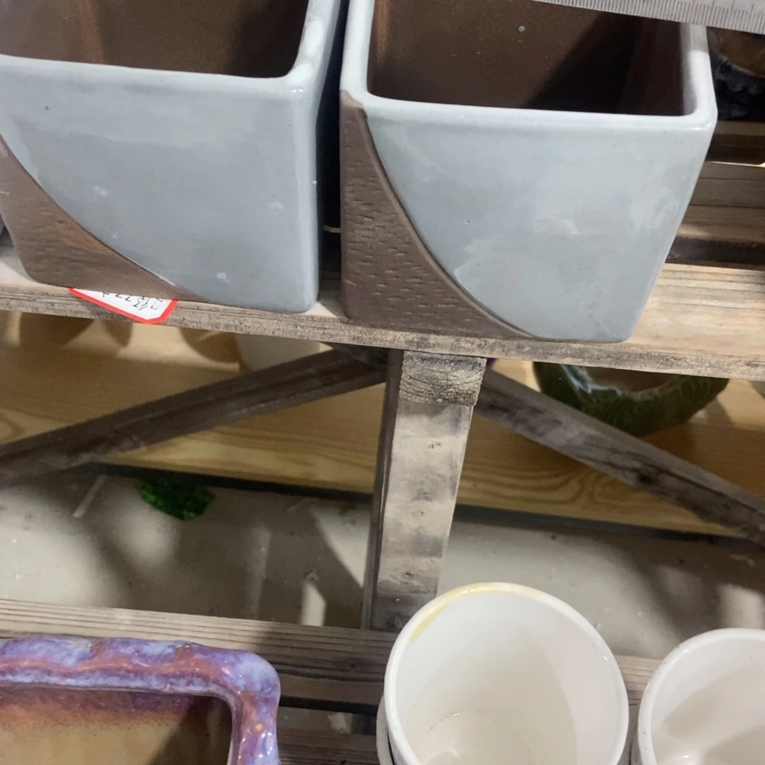 红陶高温陶瓷花盆