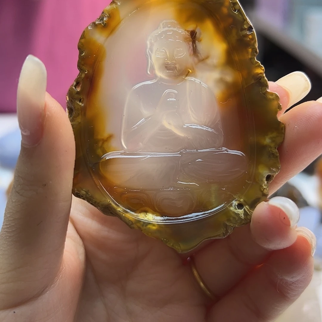 玛瑙/玉髓未镶嵌吊坠(不含链)