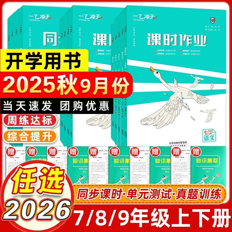 2025秋一飞冲天初中课时作业七八九年级上下册同步训练天津专版