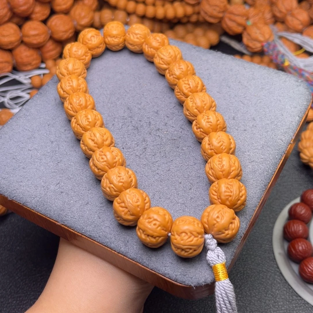猴头核桃吊坠24颗新麻花八棱手持素