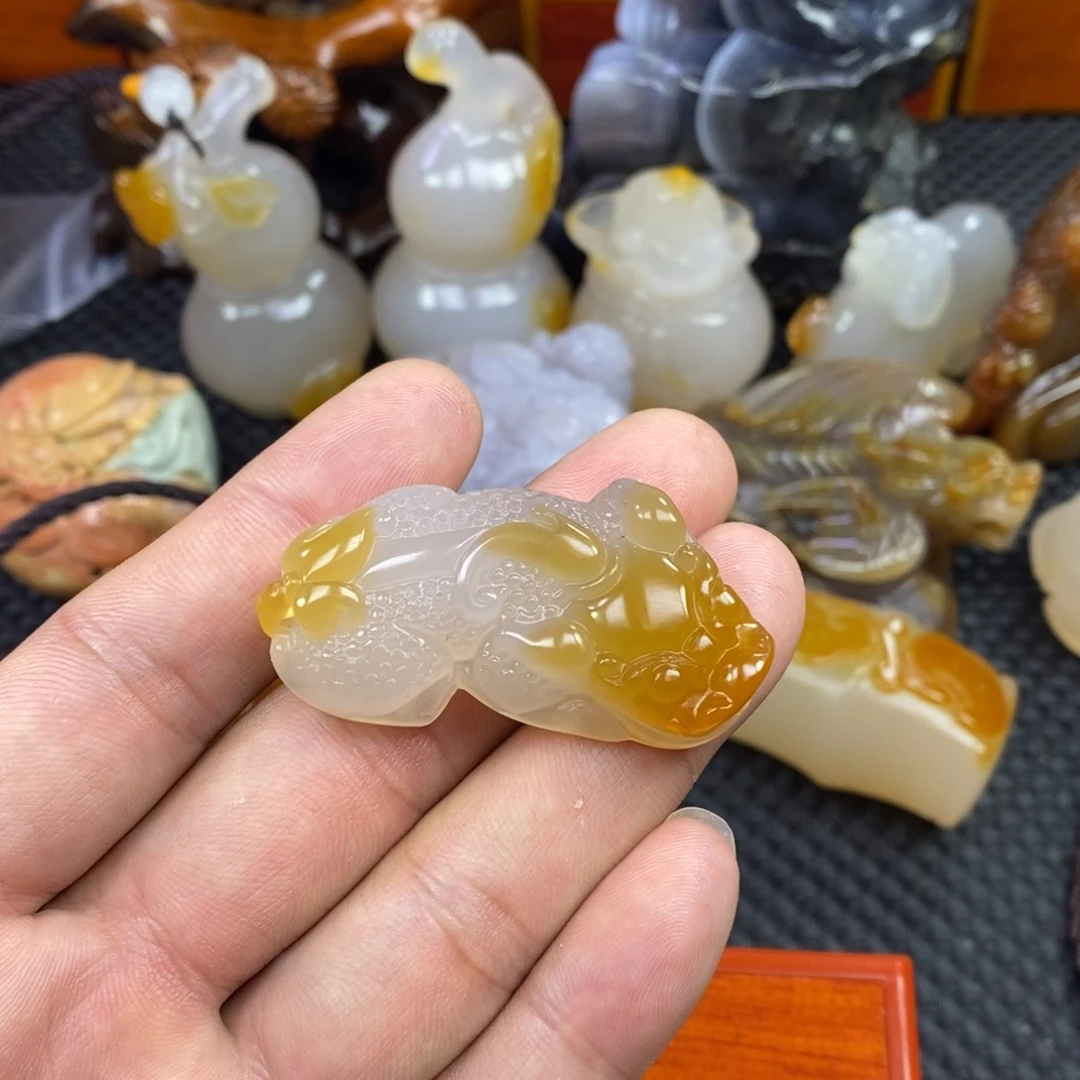 玛瑙/玉髓手把未镶嵌四*