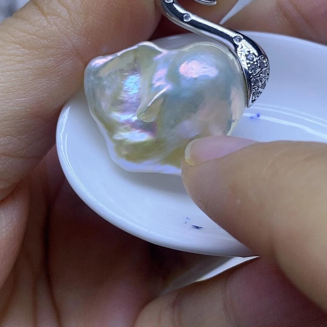 未镶嵌淡水珍珠耳钉或者吊坠