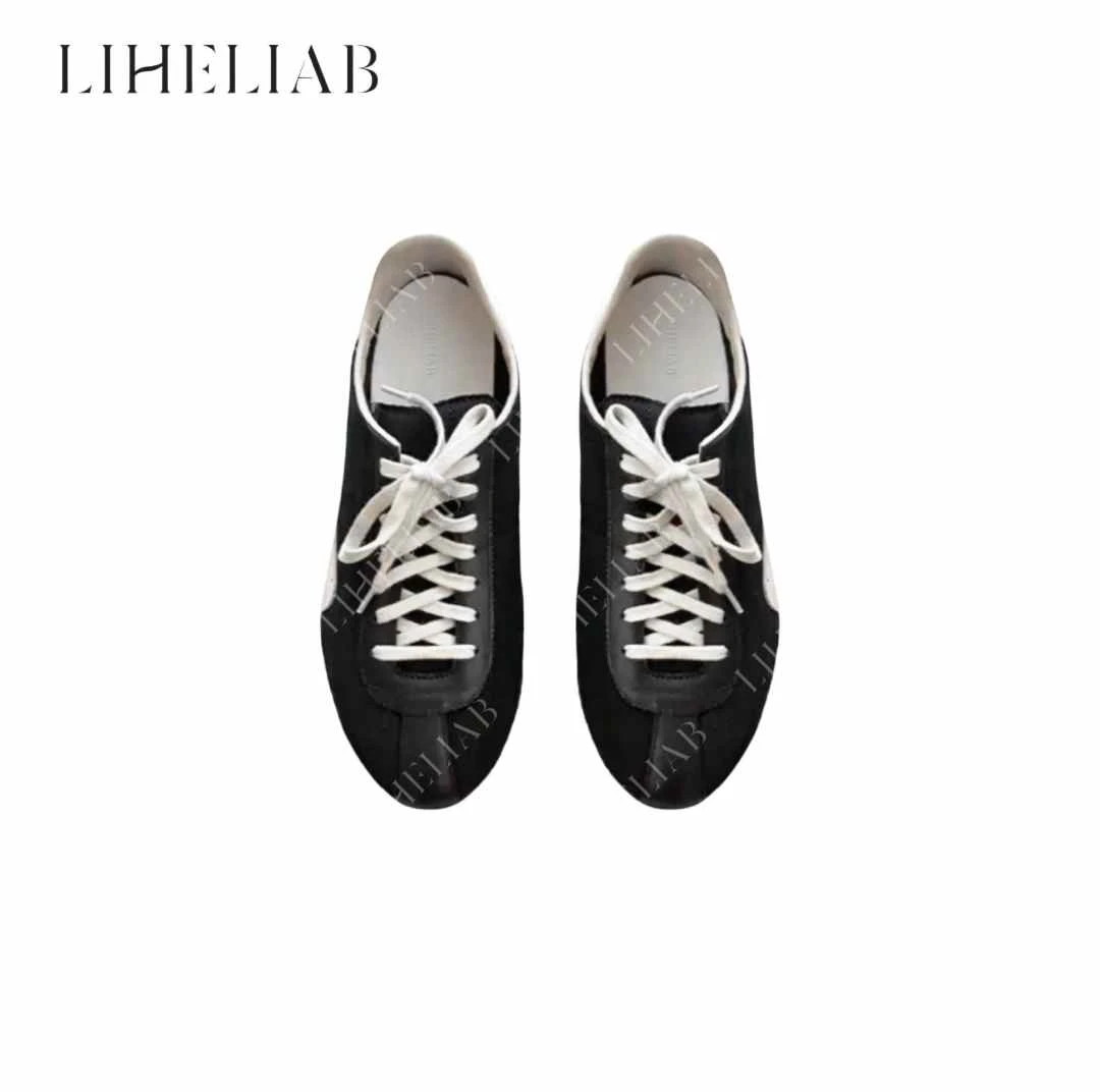 宝儿家 / MJL德训鞋 休闲百搭实 穿轻便舒适拼接复古平底德训鞋