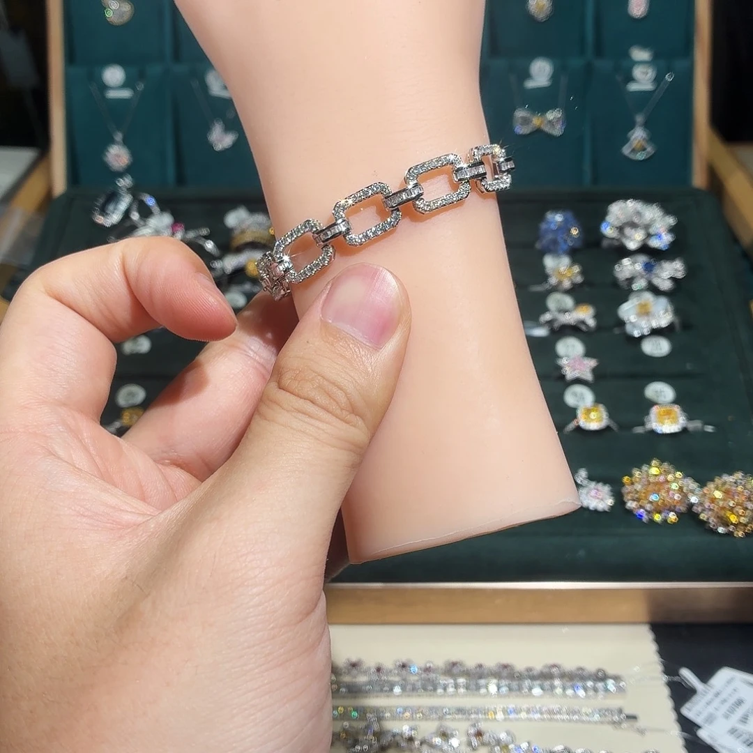 手链钻石18K金镶嵌