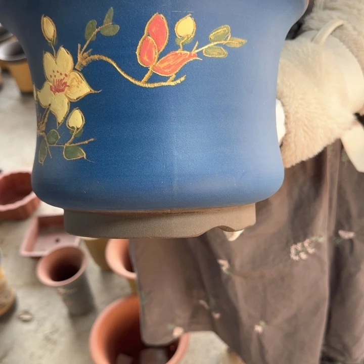 紫砂紫砂花盆24*17