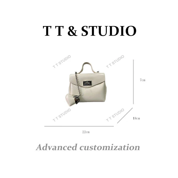 【TT Studio】SD-5377-奶油白RAIN.CUN时尚简约腋下斜跨轻奢女包