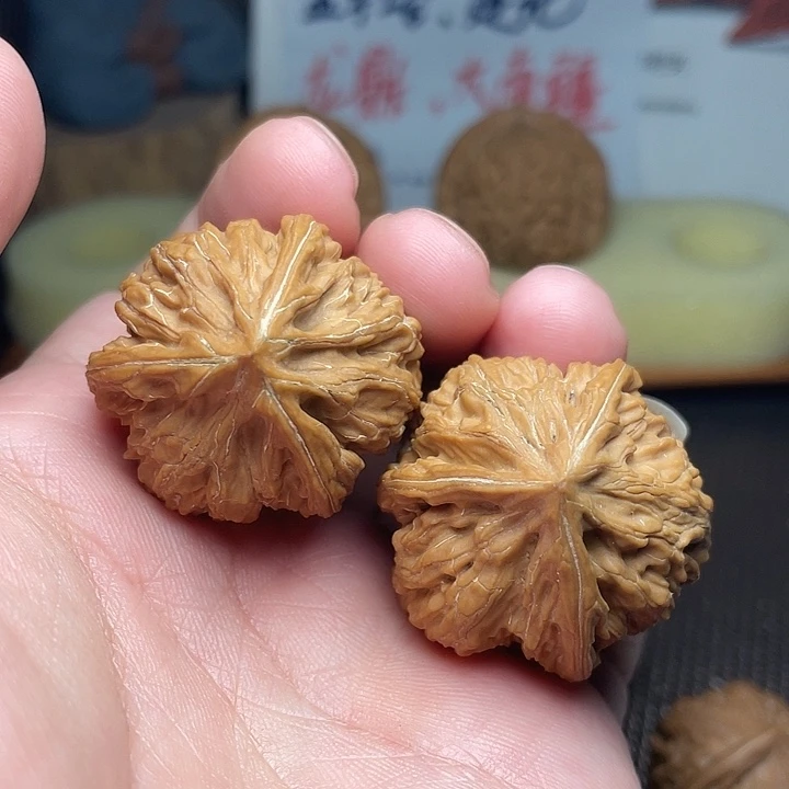 文玩核桃把件文山