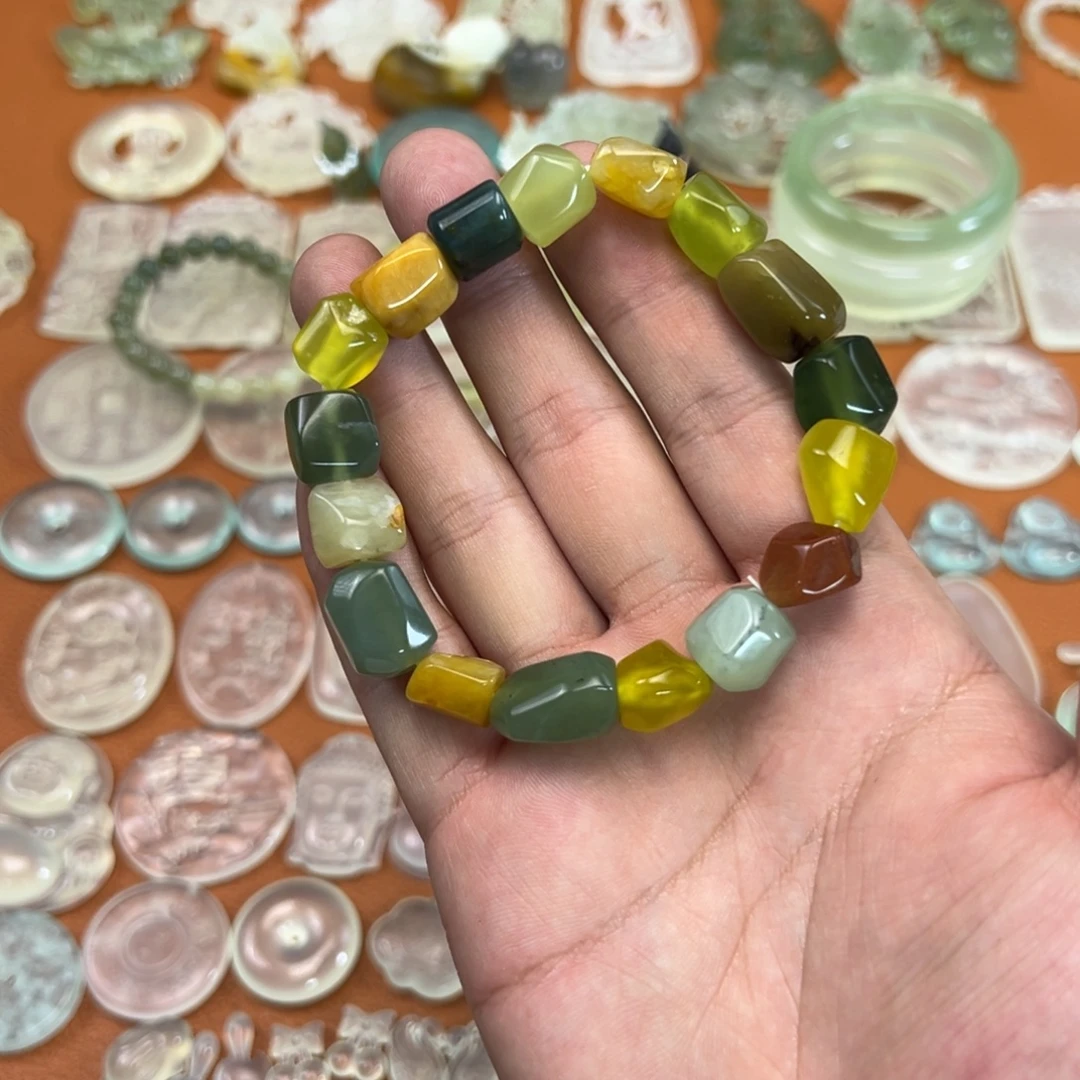 蛇纹石玉未镶嵌多样性随机发一