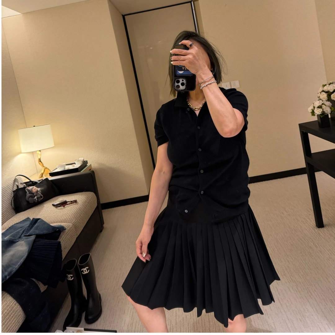 COCOLINDA | 100%棉14针POLO全扣短袖S5081