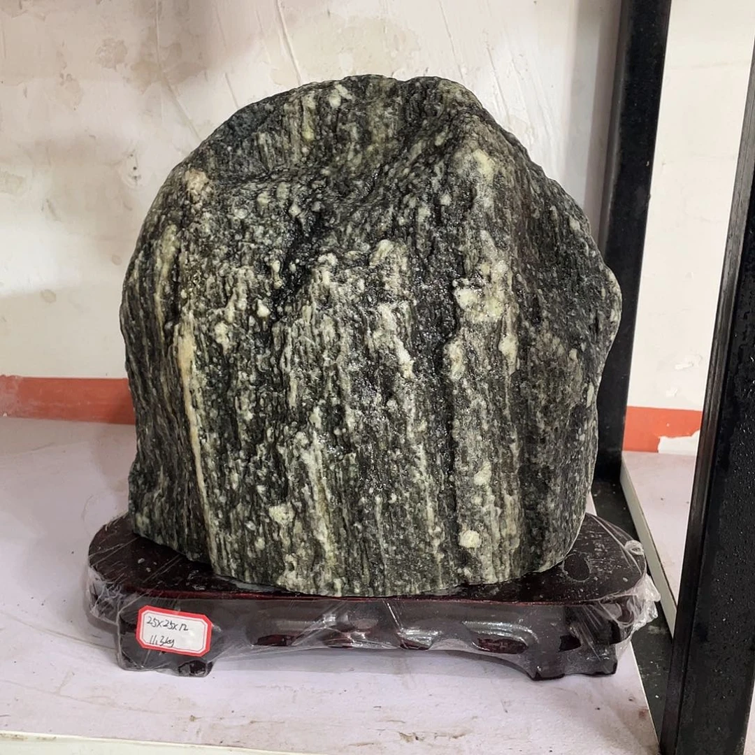 仁***涛石材靠山石平安石摆件