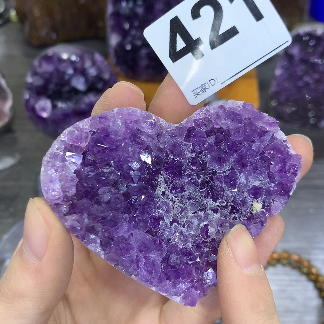 紫晶珠宝半成品未镶嵌421