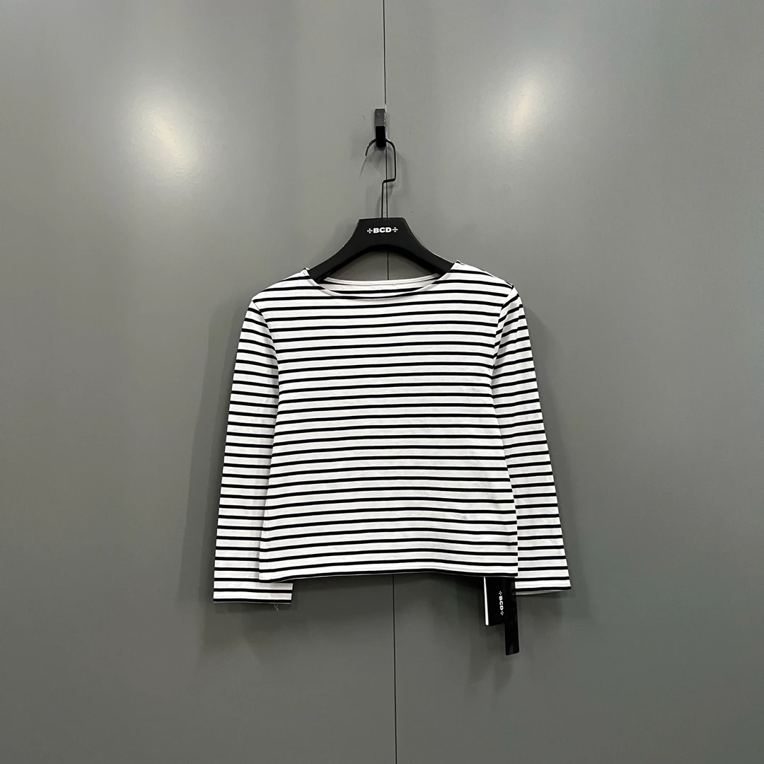 tt2 条纹长袖 尺码如图/95新/607241/无领标