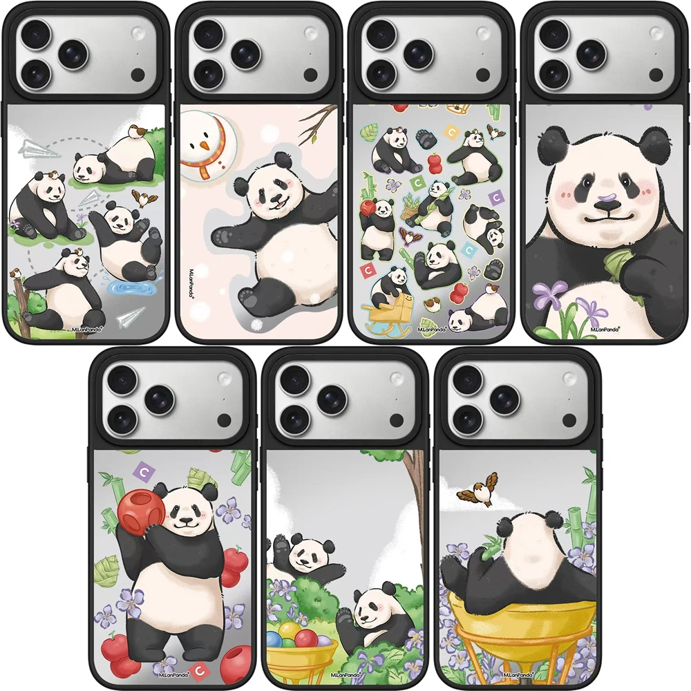 【高版国宝熊猫】潮壳适用iPhone17ProMax手机壳16苹果亚克力15壳