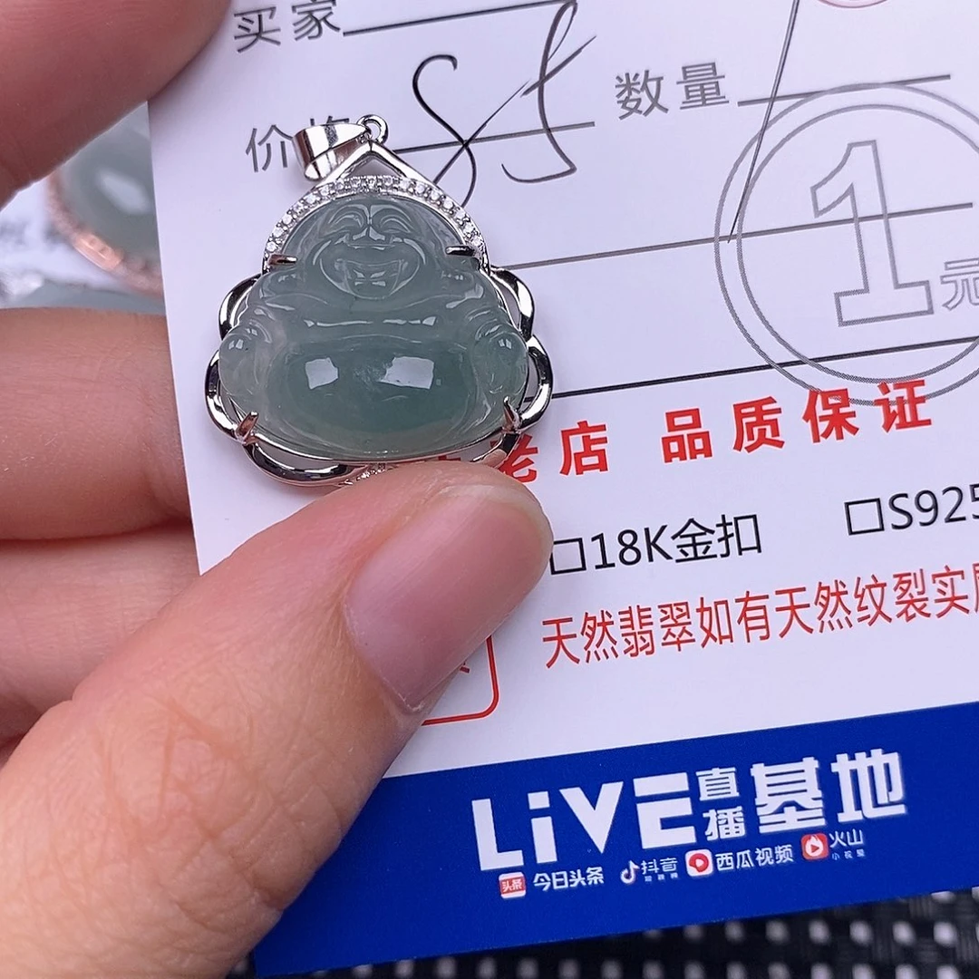 翡翠银S925镶嵌颈饰