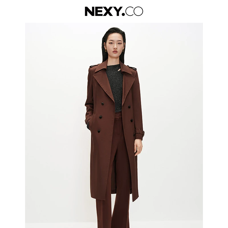【商场同款】NEXY.CO/奈蔻设计师时尚气质风衣XJ00466B5