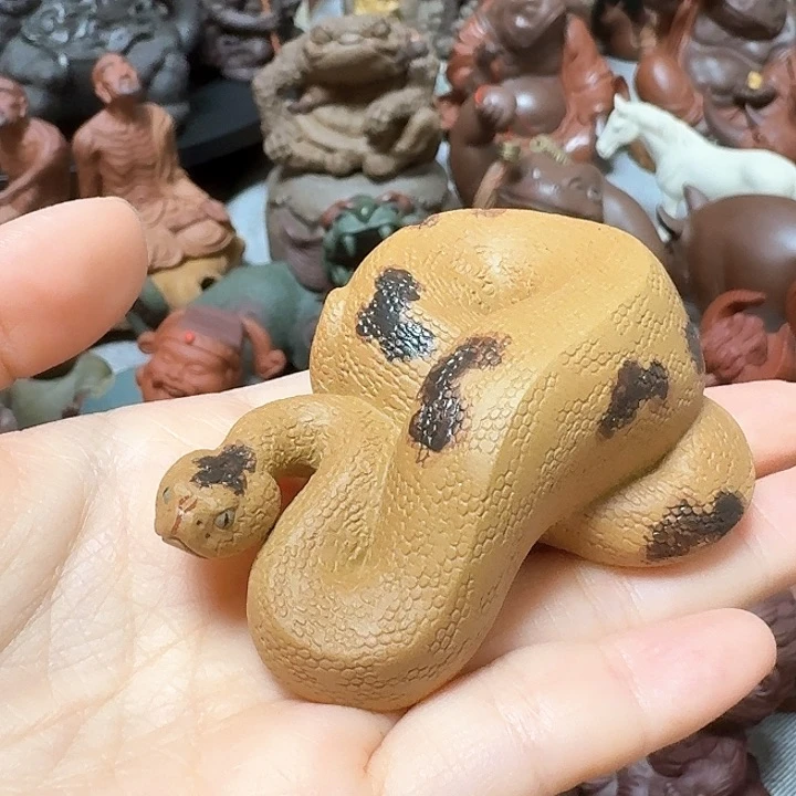 紫砂茶宠小蟒蛇蛇