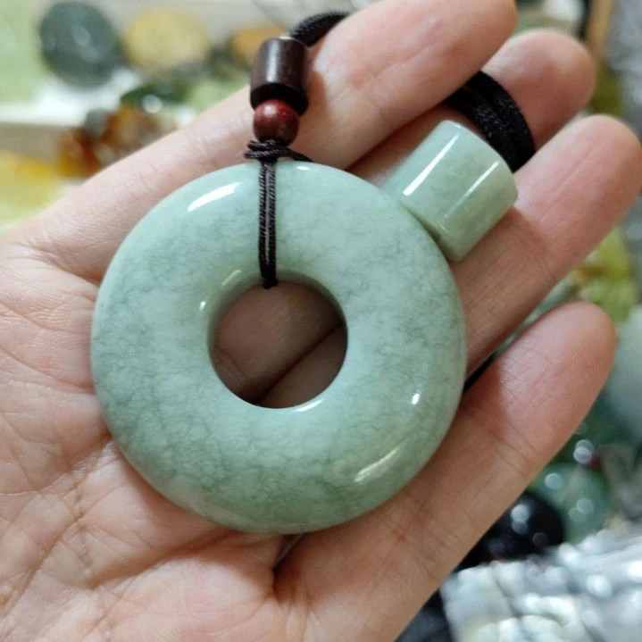 岫玉平安扣未镶嵌