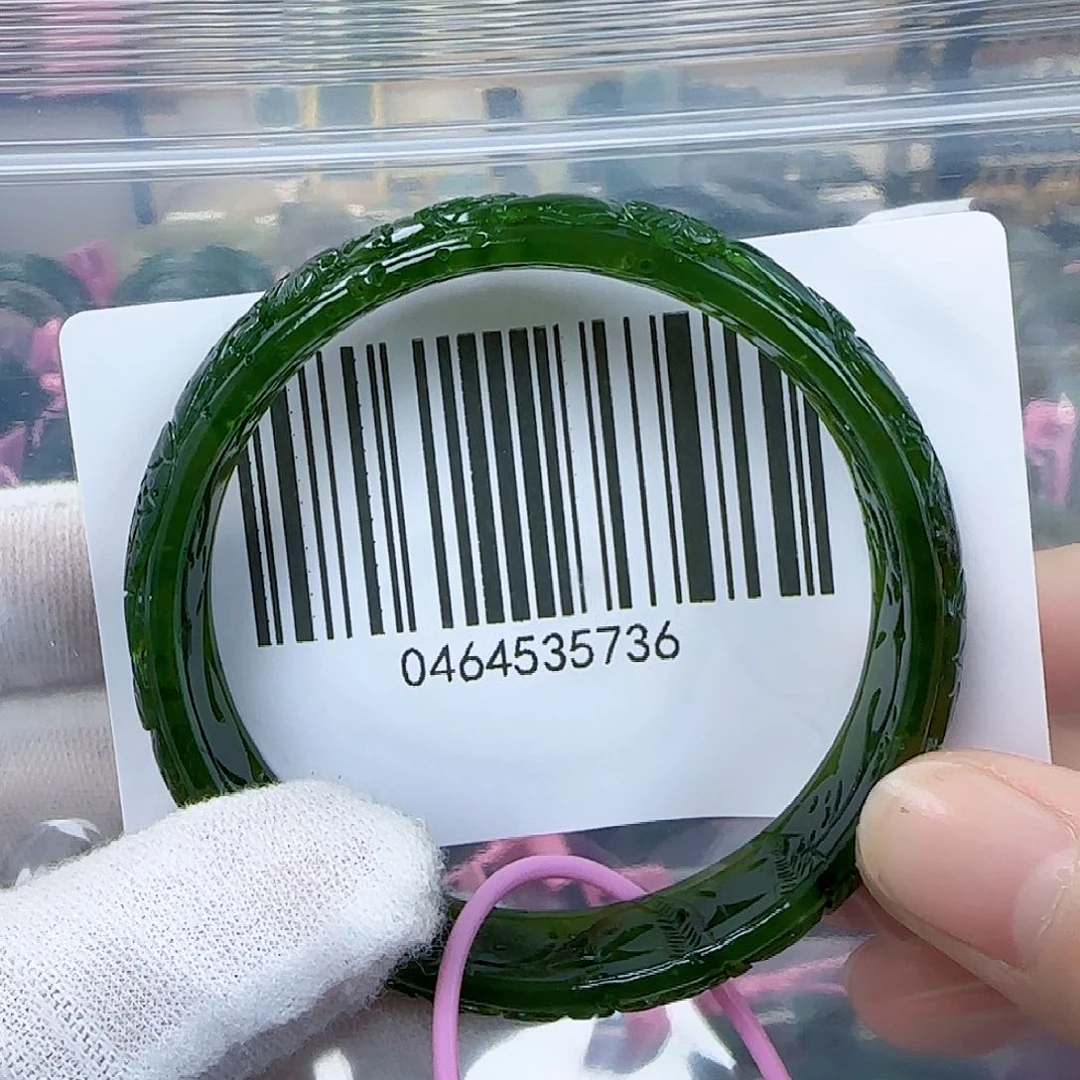 和田玉（碧玉）手镯未镶嵌拂****）55