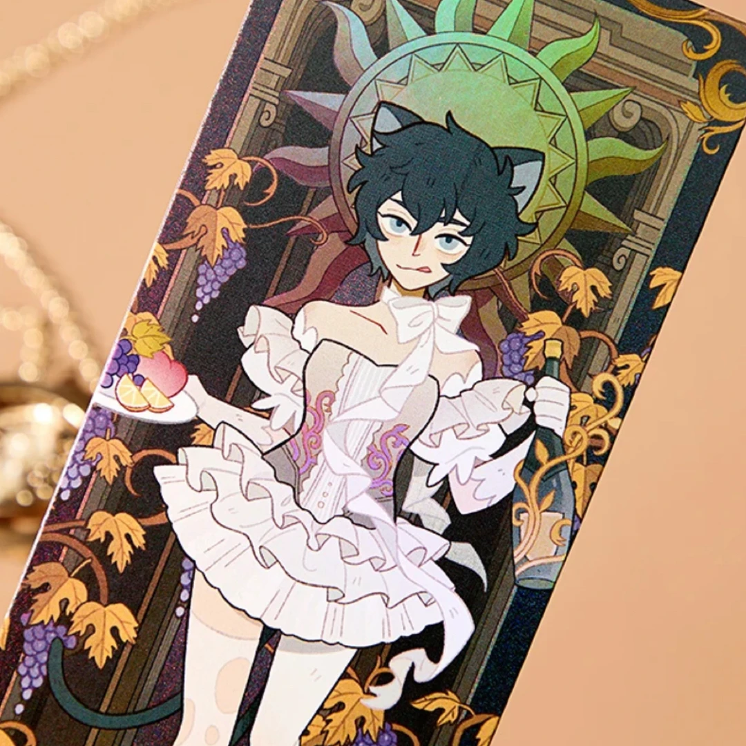 万圣街万圣秘境系列镭射票动漫卡通周边盲盒莉莉尼克艾勒大毛泥泥