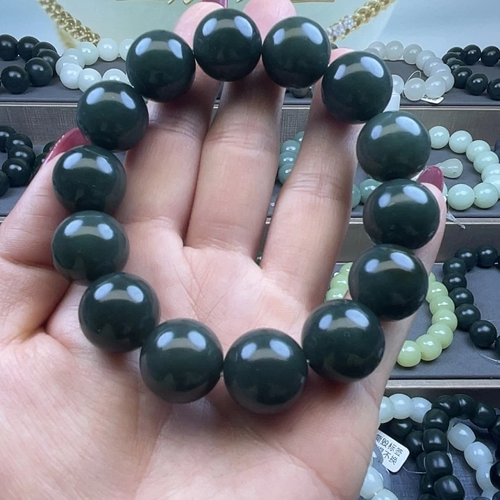 和田玉未镶嵌手链