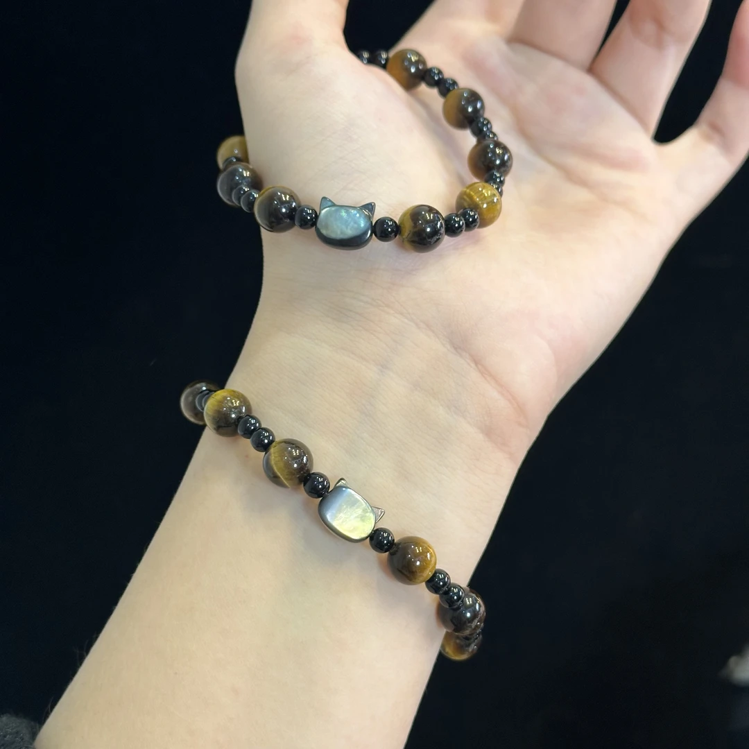 【猫猫头 】天然水晶原创小众设计