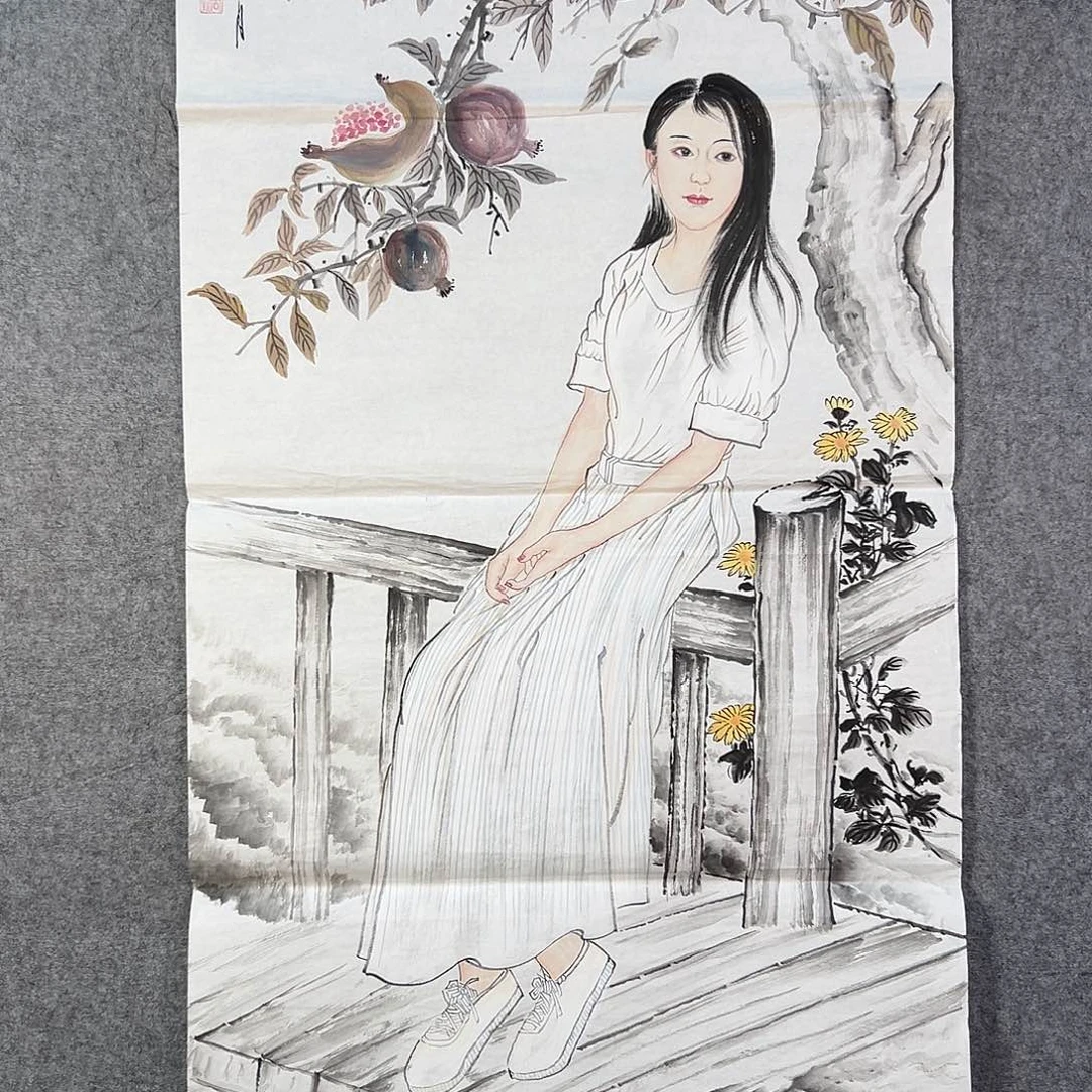 国画429 花鸟在此处飞翔也不太