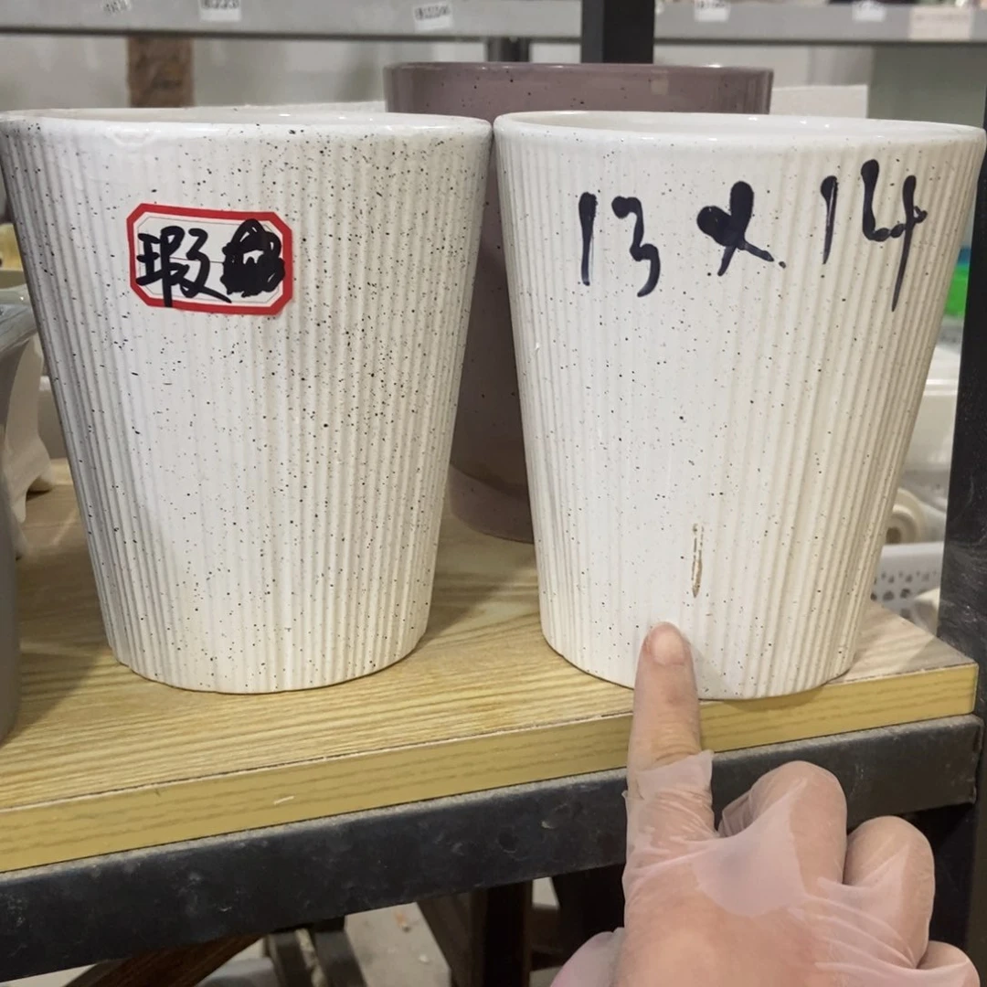 红陶高温陶瓷花盆