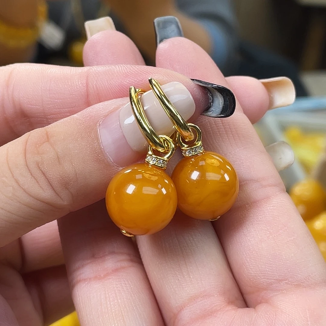 琥珀银S925镶嵌珠宝奇石多样性发其一h