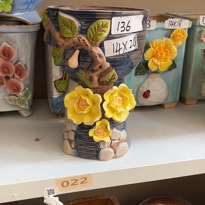 紫砂花盆粗陶材质多肉花盆