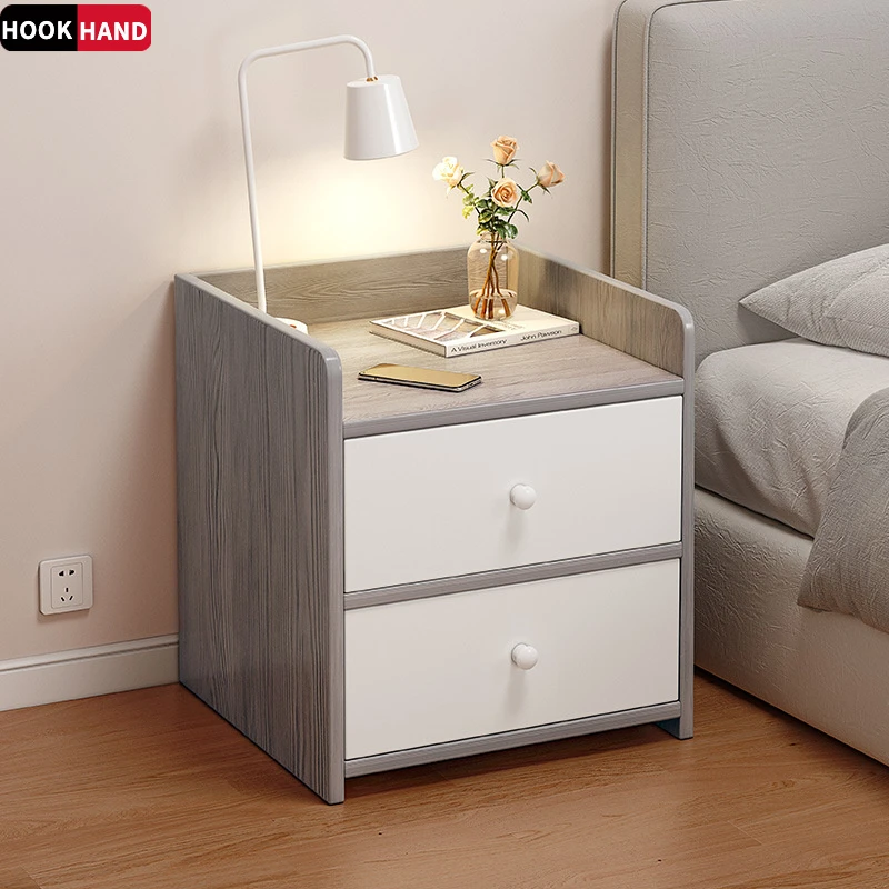 床头柜简约现代家用小型收纳柜子储物柜出租房用卧室迷你柜置物架
