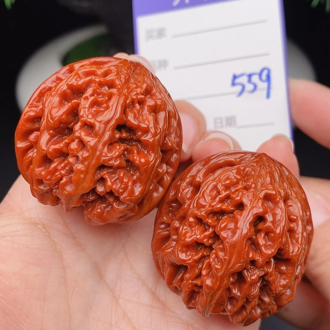 文玩核桃把件39粗筋559