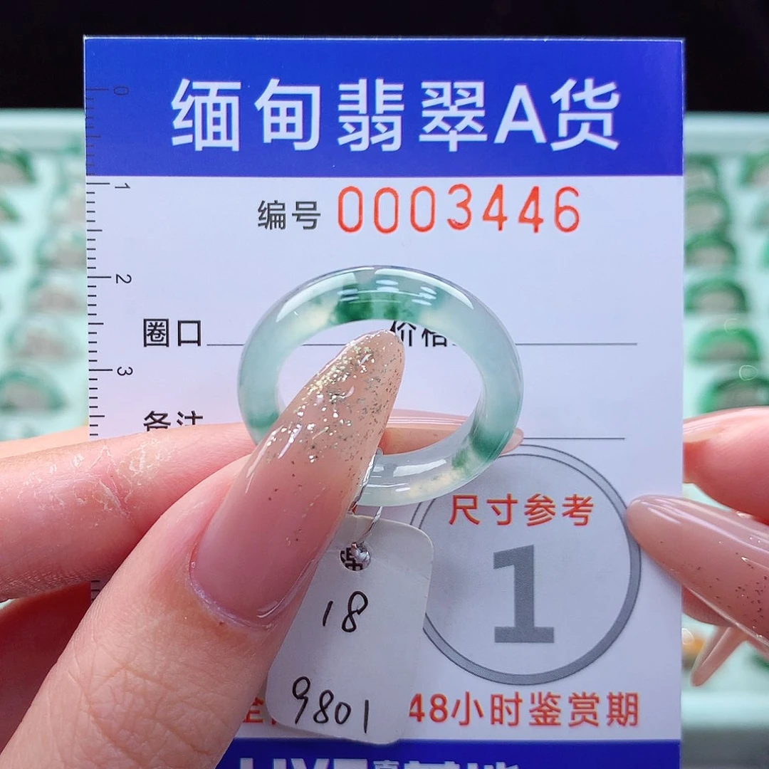 翡翠戒指未镶嵌18号