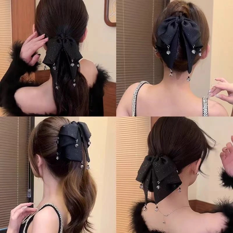 【对对碰】秋冬高级感抓夹羽毛蝴蝶结鲨鱼夹可爱卡通毛绒抓夹百搭