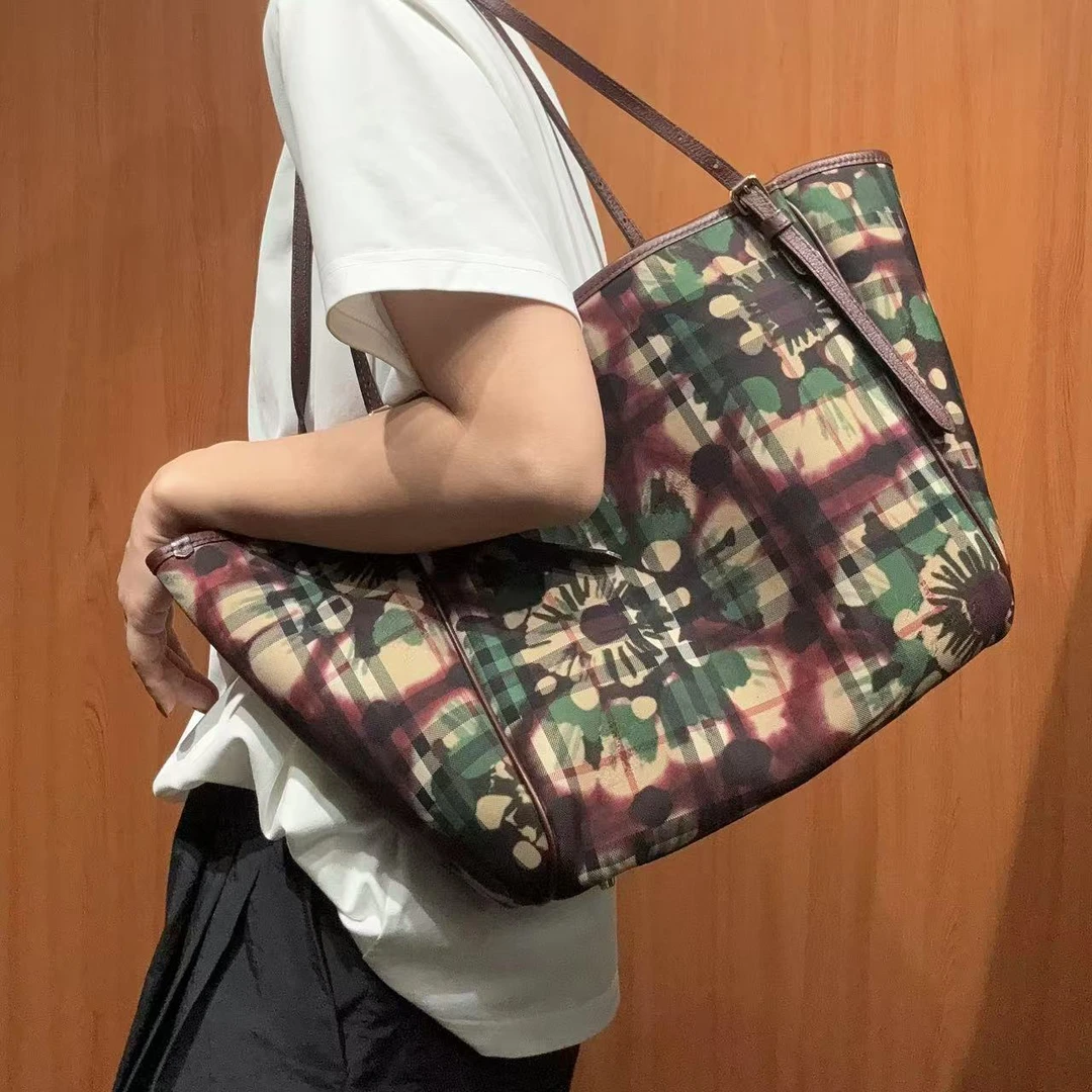 95新 BURBERRY/博柏利 【蕾】 97 0622 碎花托特包