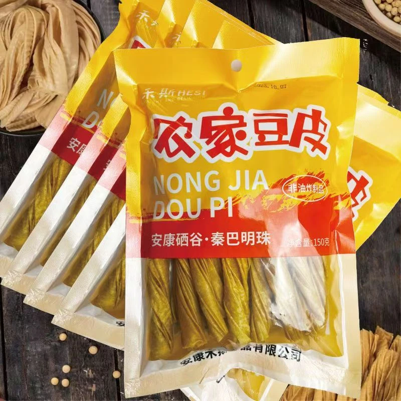 【馆长专属】农家无盐纯正豆皮150克X4包