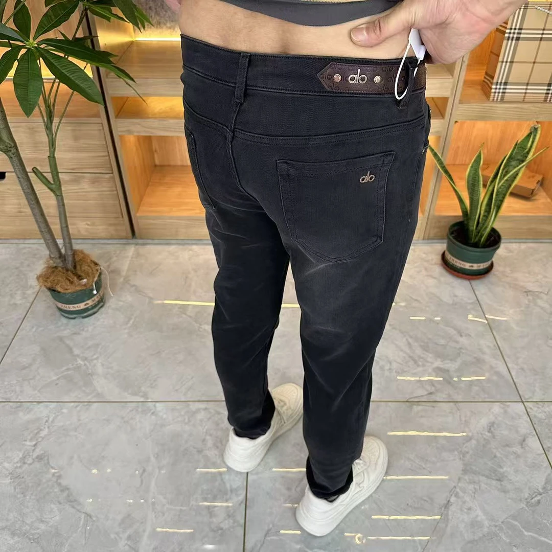 8866新款轻奢欧货男士春秋修身黑牛高弹休闲牛仔裤裤子