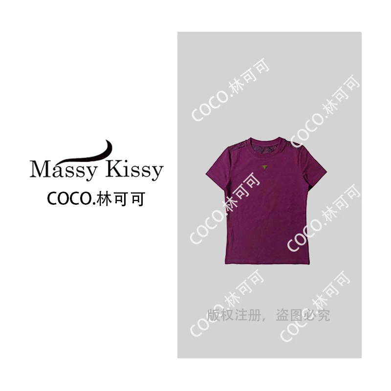 新款百搭圆领短袖T恤女BU-DNH301