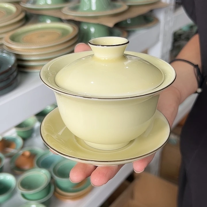 云间青瓷龙泉小米茶器