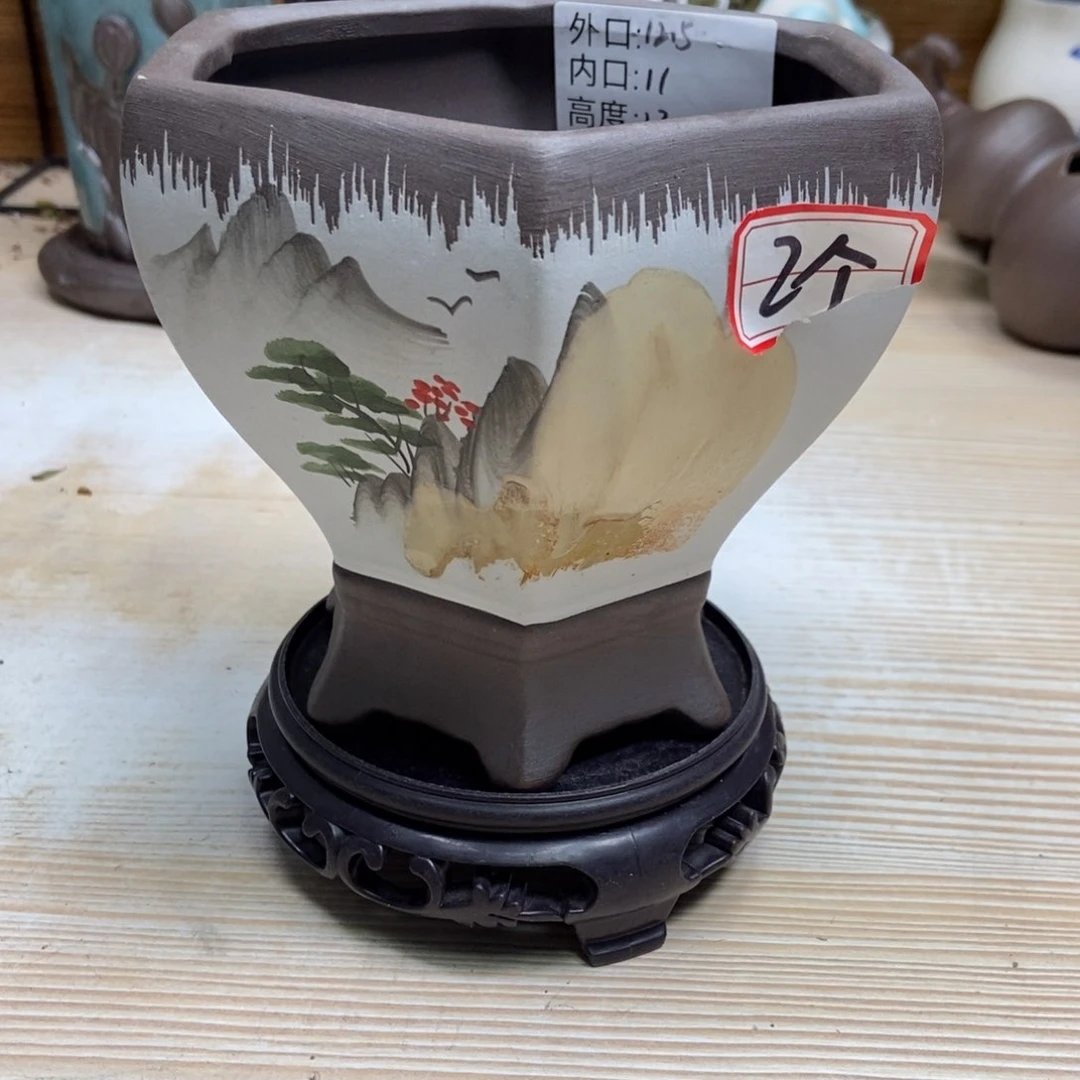 瓷片陶瓷花盆陶瓷艺术