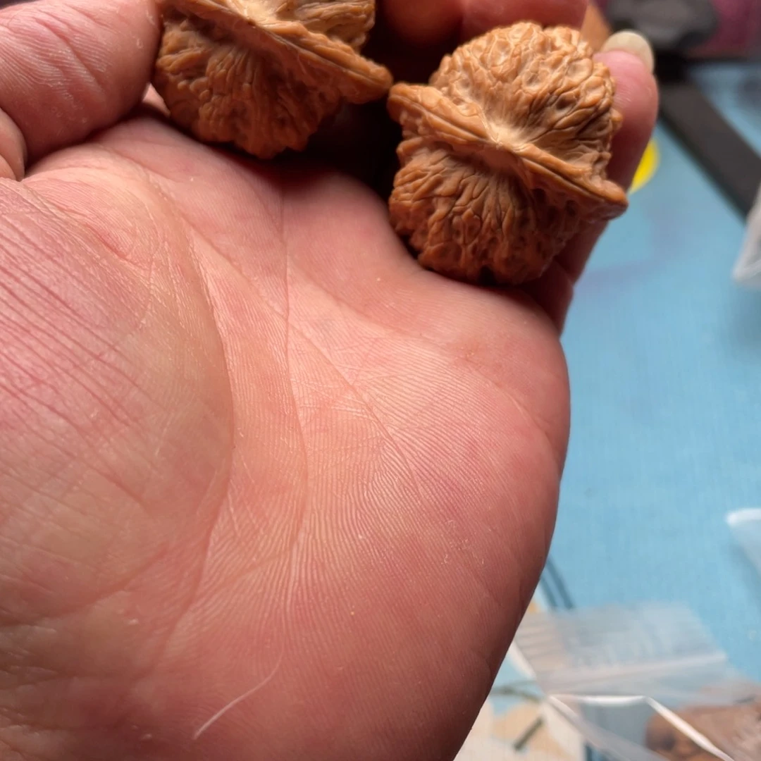 核桃把件40全品血麒麟