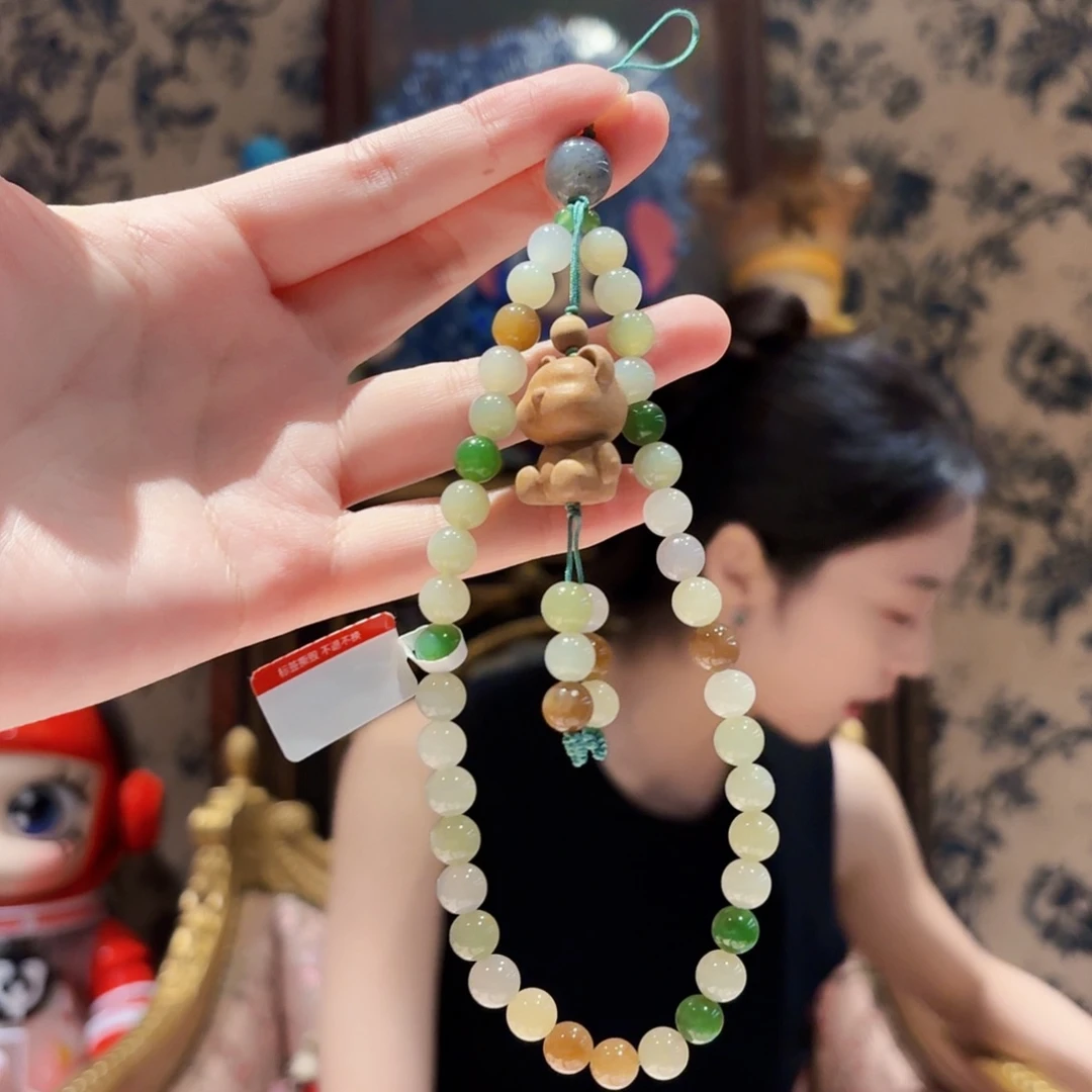 未镶嵌和田玉手机链