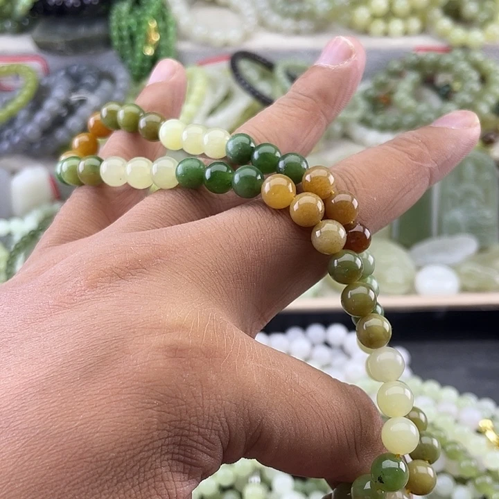 倒***子手串未镶嵌和田玉